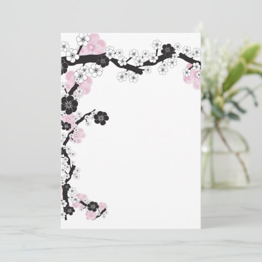 Sakura Uitnodiging (Staand voorkant)