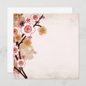  sakura-uitnodiging kaart (Voorkant / Achterkant)