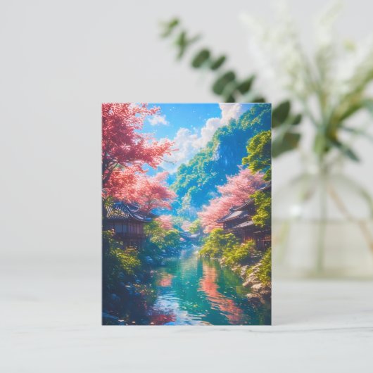 Sakura Utsuru Seiryū Briefkaart (Staand voorkant)