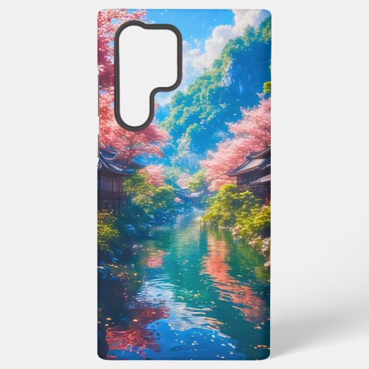 Sakura Utsuru Seiryū Samsung Galaxy Hoesje (Achterkant)