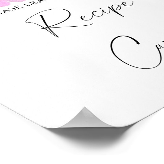 Sakura - Uw recept kaart hier Poster (Hoek)