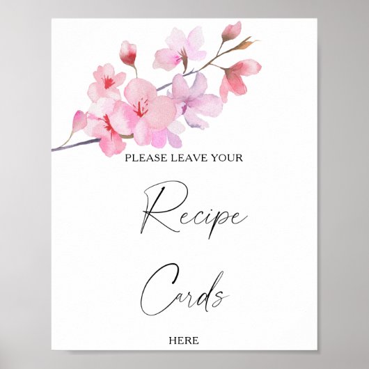 Sakura - Uw recept kaart hier Poster (Voorkant)