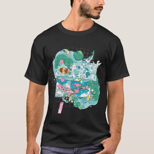 Sakura vijver dromen t-shirt (Voorkant)
