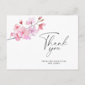 Sakura - vrijgezellenfeest bedankt uw kaart (Voorkant)