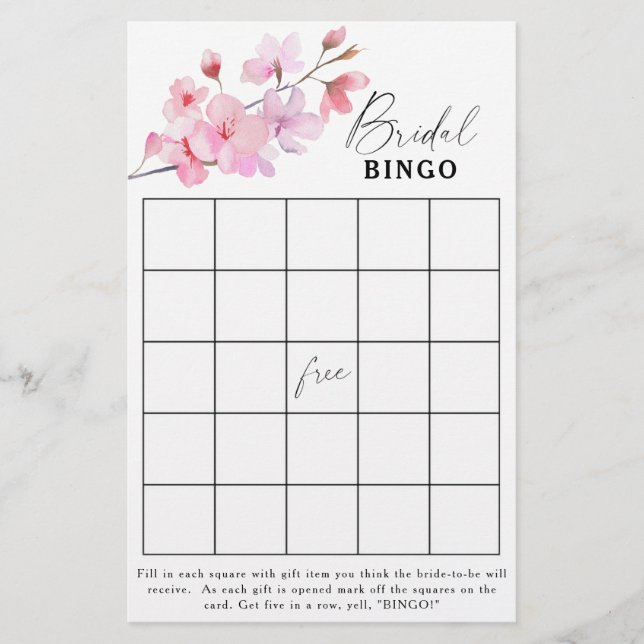 Sakura - Vrijgezellenfeest bingo (Voorkant)