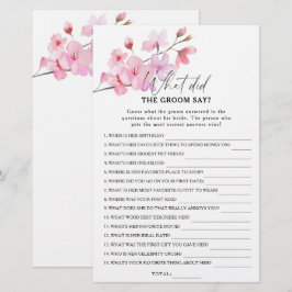 Sakura - Wat zei de bruidegom bruiloft spel