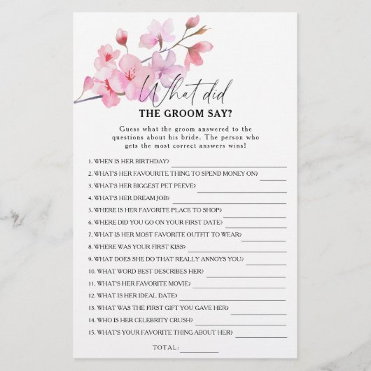 Sakura - Wat zei de bruidegom tegen het bruidsspel (Voorkant)