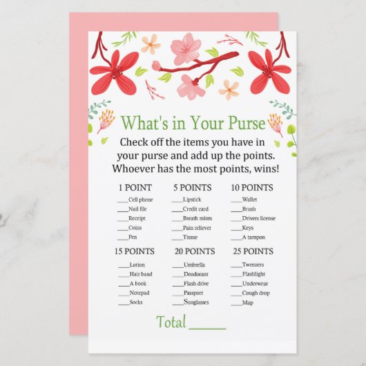 Sakura Wat zit er in je handtas? (Voorkant / Achterkant)