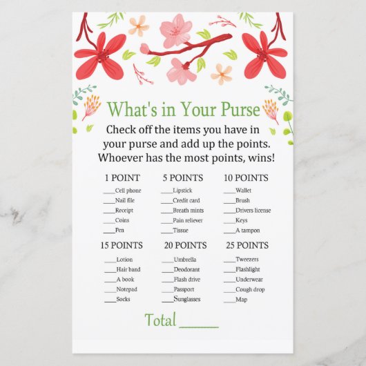 Sakura Wat zit er in je handtas? (Voorkant)