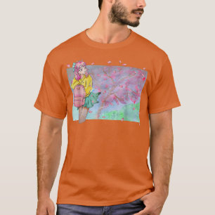 Sakura Waterverf Anime Manga Kawaii Pastel Gothic T-shirt