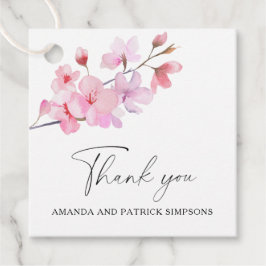 Sakura - Weddenschap Hartelijk dank Bedankjes Labels