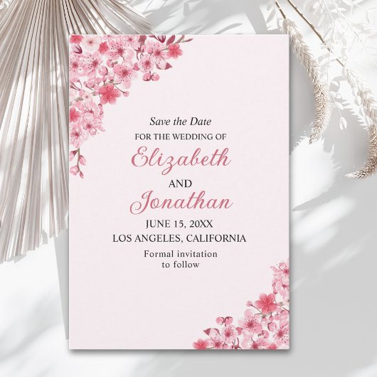 Sakura Wedding – Cherry Blossom Themed Save The Date