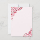 Sakura Wedding – Cherry Blossom Themed Save The Date (Achterkant)