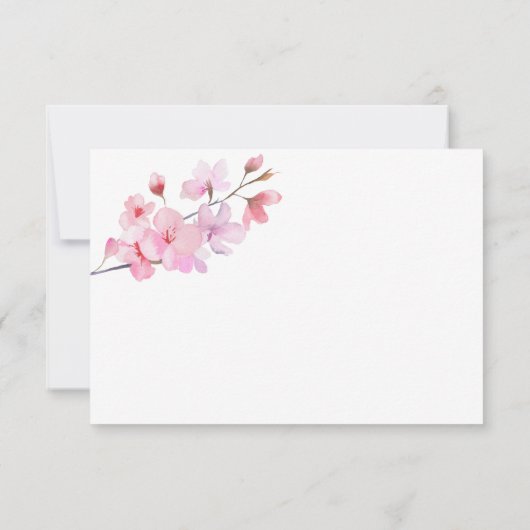 Sakura - Wedding RSVP Kaart (Achterkant)