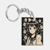 Sakura Whiskers Sleutelhanger (Voorkant Links)