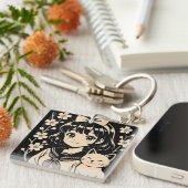 Sakura Whiskers Sleutelhanger (Voorkant Rechts)