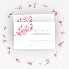 Sakura - Wie ben ik bruidsfeest spel Briefpapier