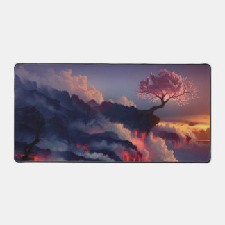 Sakura zonsondergang bureaumat