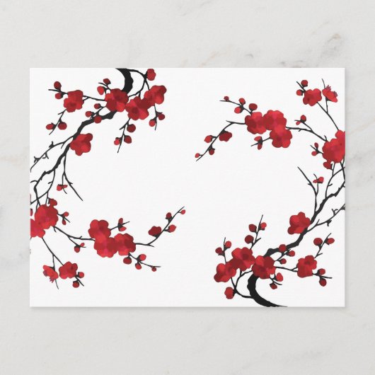 Sakurabloem Feestdagenkaart (Voorkant)