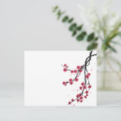 Sakurabloem Feestdagenkaart (Staand voorkant)