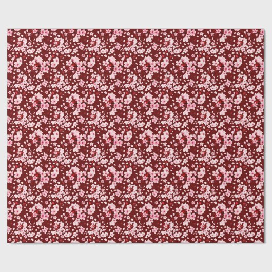 Sakurafubuki Sakura Petals Pattern Cadeaupapier (Vlak)