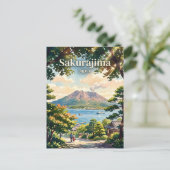 Sakurajima Japan Briefkaart (Staand voorkant)