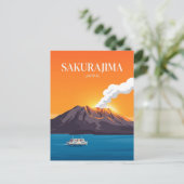 Sakurajima Japan Briefkaart (Staand voorkant)