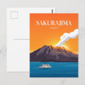 Sakurajima Japan Briefkaart (Voorkant / Achterkant)
