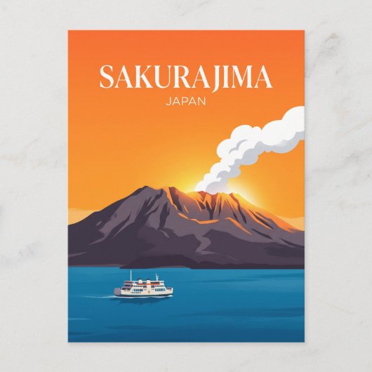 Sakurajima Japan Briefkaart (Voorkant)
