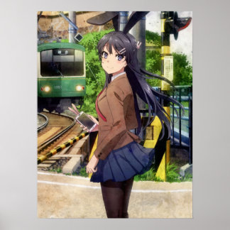 Sakurajima Mai Bunny Girl Senpai Poster