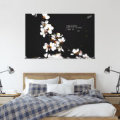 Sakurbloemen Canvas Afdruk (Insitu (Slaapkamer))