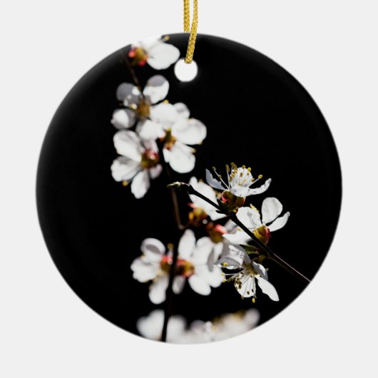 Sakurbloemen Keramisch Ornament (Voorkant)