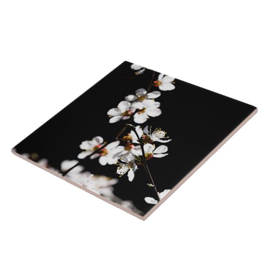 Sakurbloemen Tegeltje (Zijkant)