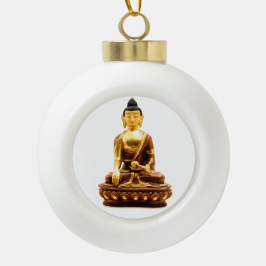 Sakyamuni Buddha Keramische Bal Ornament (Voorkant)