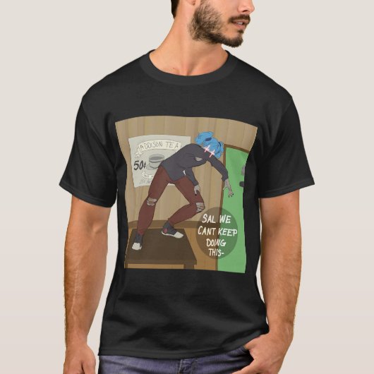 Sal heeft de THEE T-shirt (Voorkant)