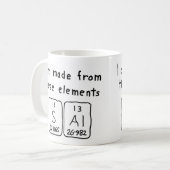 Sal periodieke lijstnaam mok (Voorkant links)