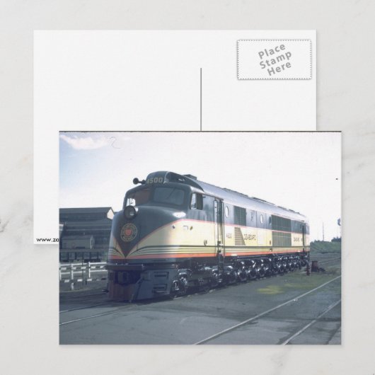 SAL RR Baldwin "Centipede" Briefkaart (Voorkant / Achterkant)