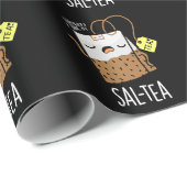 Sal-tea Funny Tea Pun Dark BG Cadeaupapier (Rol Hoek)