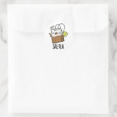 Sal-tea Funny Tea Pun Ronde Sticker (Tas)
