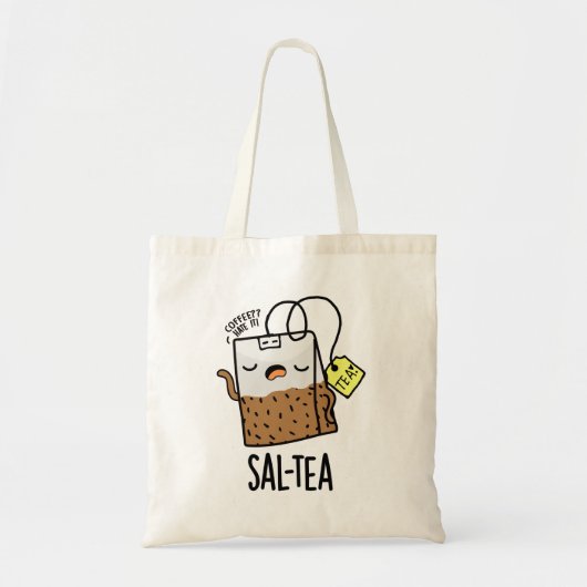 Sal-thee Grappige Thee Woordspeling Tote Bag (Voorkant)
