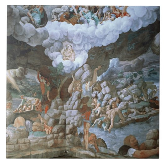 Sala dei Giganti (fresco) (zie ook 78482-88) Tegeltje (Voorkant)