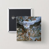 Sala dei Giganti (fresco) (zie ook 78482-88) Vierkante Button 5,1 Cm (Voorkant /achterkant)