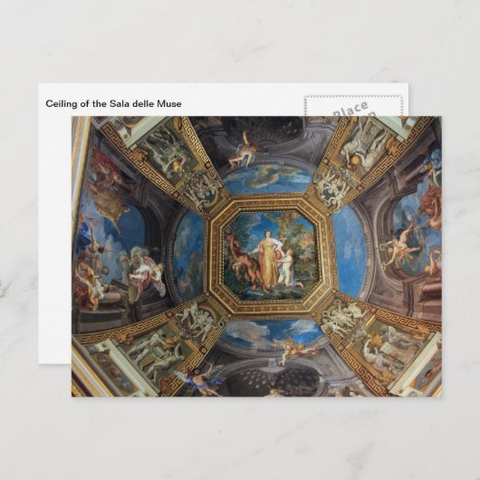 Sala delle Muse Vatican Museum Briefkaart (Voorkant / Achterkant)