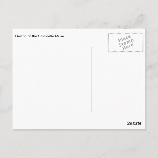 Sala delle Muse Vatican Museum Briefkaart (Achterkant)