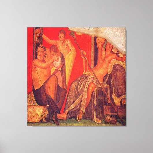 Sala di Grande Dipinto, Scène VI / Villa de Mister Canvas Afdruk (Voorkant)