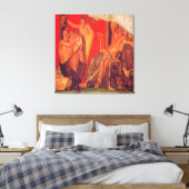 Sala di Grande Dipinto, Scène VI / Villa de Mister Canvas Afdruk (Insitu (Slaapkamer))