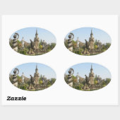 Sala Keo Kou, Nong Khai, Thailand Ovale Sticker (Vel)