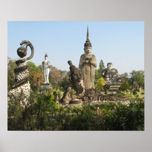 Sala Keo Kou, Nong Khai, Thailand Poster (Voorkant)