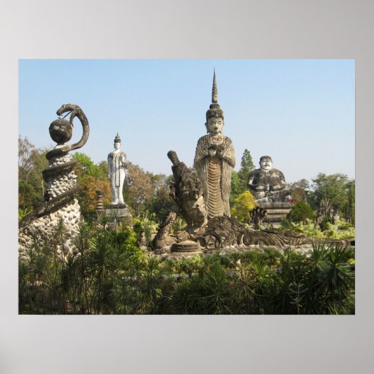 Sala Keo Kou, Nong Khai, Thailand Poster (Voorkant)