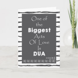 Salaam & Dua - Act of Love Kaart